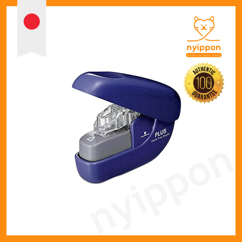 PLUS Paper Clinch No Stapler Blue SL-106NB 31-124