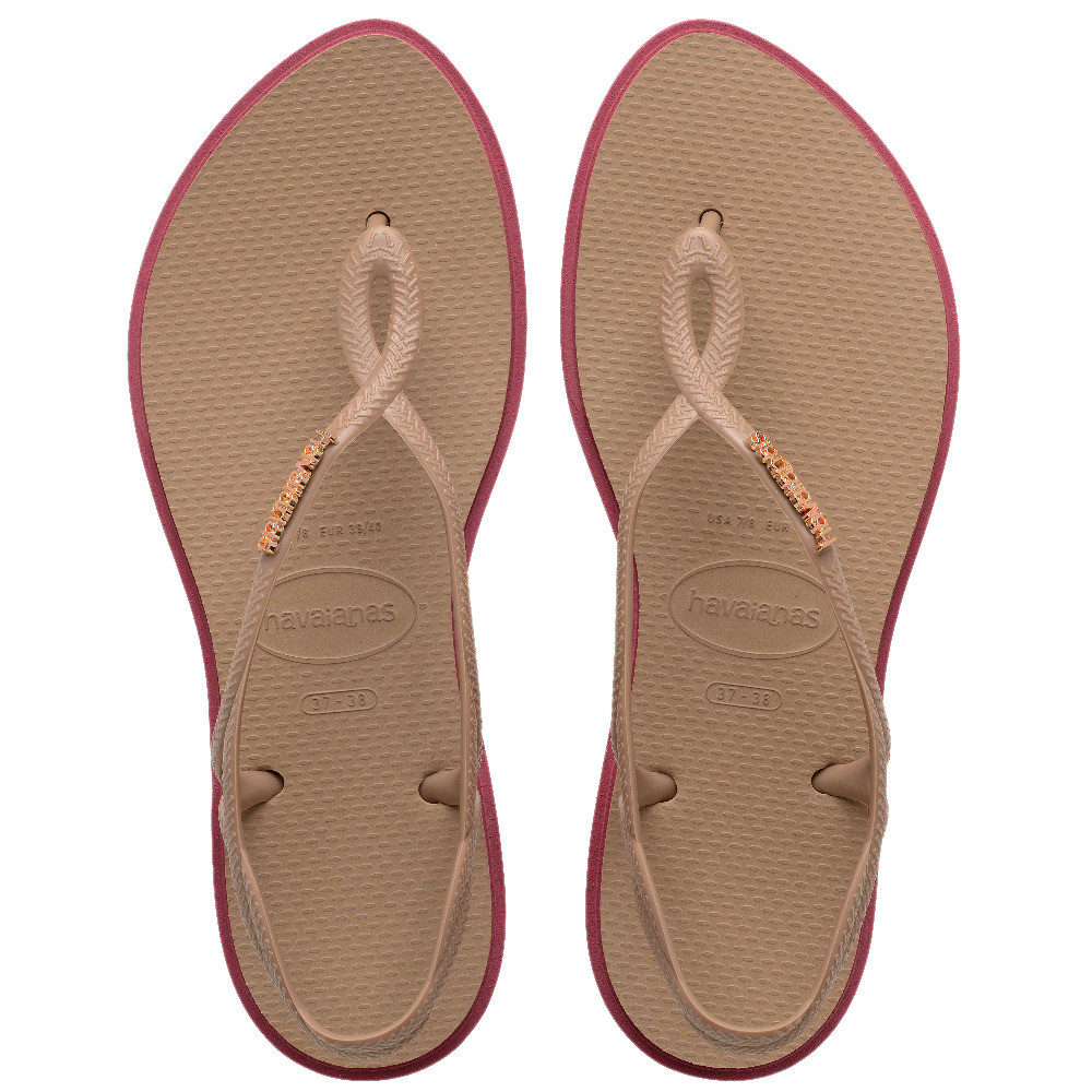 HAVAIANAS รองเท้าแตะผู้หญิง Luna Point Sandals ROSE GOLD 41499213581F_H4GDXX