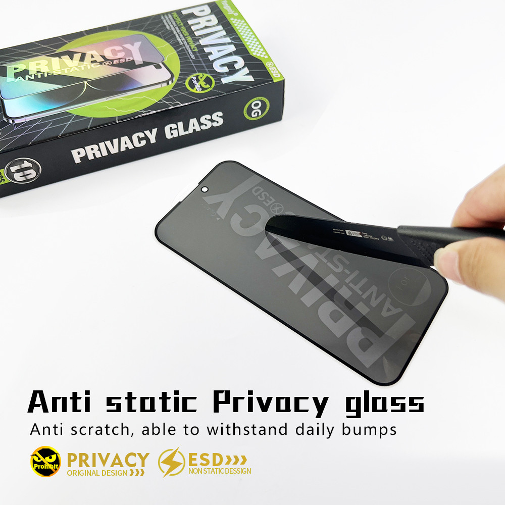 (แพ็คกิ้งต่ออัน)ฟิล์มกระจกเต็มจอกันมองป้องกันไฟฟ้าสถิตย์สำหรับ VIVO Y17 Y21 Y33 V7PLUS V9 V11 V19 V20 Y72 Y19S S1 S1PRO - รูปที่ 6