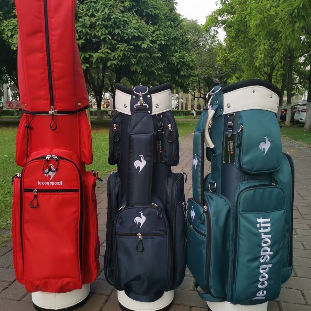 [Le Coq Sportif] Cock Golf Bag ทนต่อการสึกหรอกันน้ําน้ําหนักเบาแฟชั่นผู้ชายผู้หญิง QB25 C55U