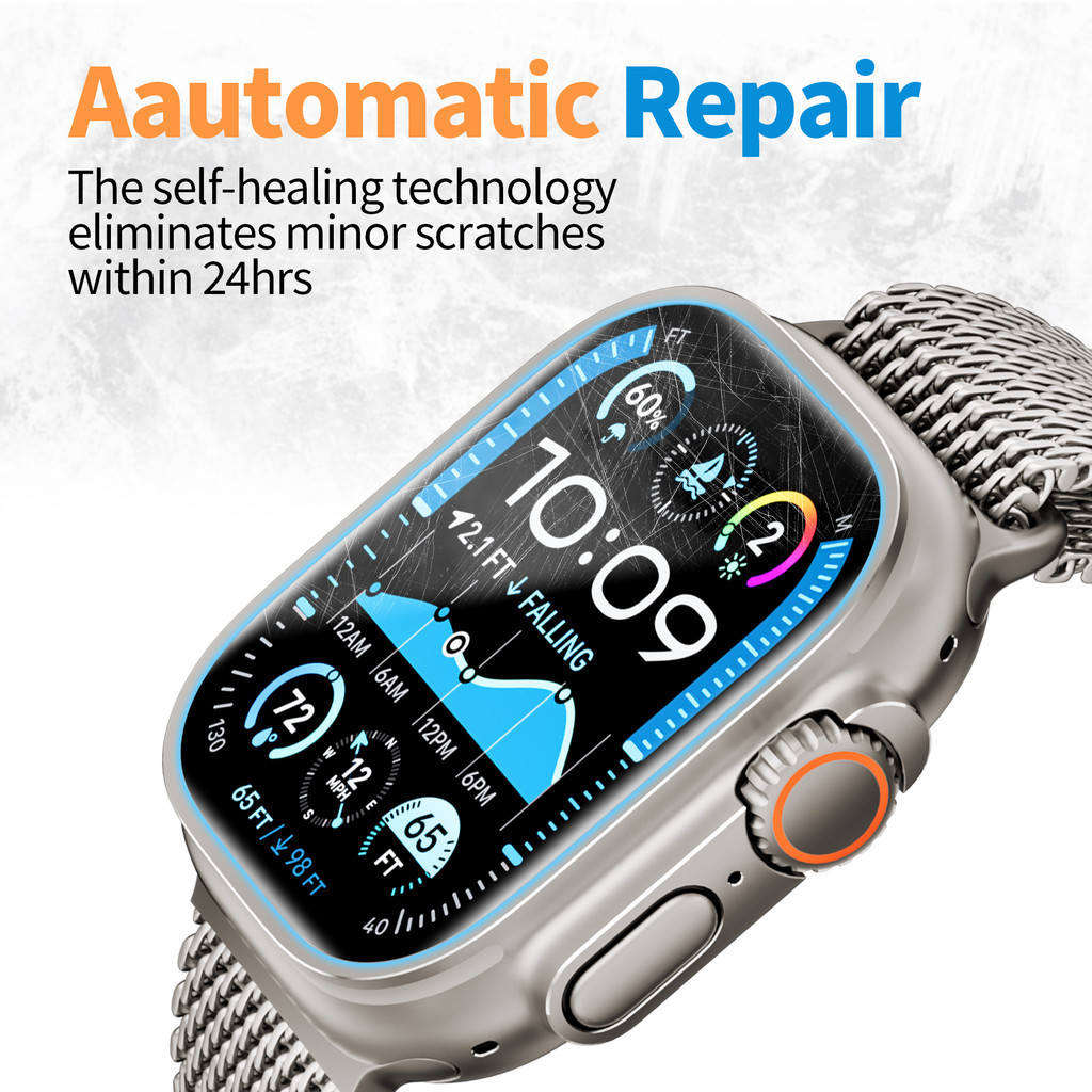 ฟิล์มกระจกนิรภัย / นิรภัยพร้อมเครื่องมือยึด for Apple Watch IWatch Ultra/SE 3 2 Series 11 10 9 8 7 6 49 46 42 45 มม. ราคา ถูกที่สุด ดีลบีเคเค แกลเลอรีภาพที่ 2