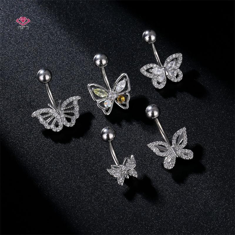 HWETR Titanium Navel หลายสไตล์ Ambilical เครื่องประดับแฟชั่นผู้หญิง Perforated เครื่องประดับ Umbilical Nail ใหม่