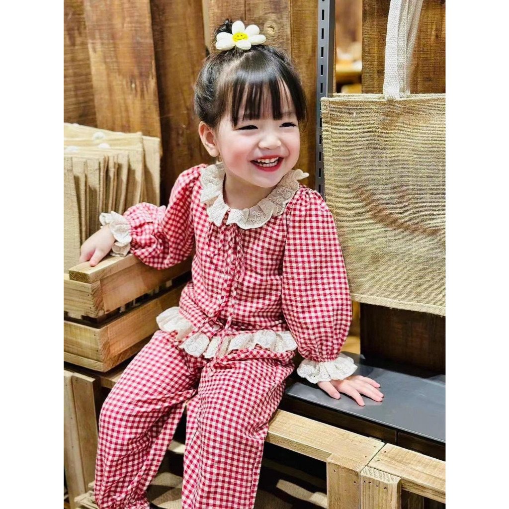 Pang Kids ชุดเซตลูกสาวแต่งลูกไม้ น่ารักกเก็บให้ครบทุกสี No.564