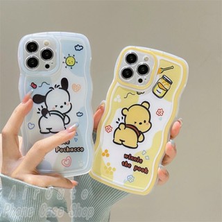 เคส OPPO Reno 8T 8 8Z 7 7Z 5 4 4G 5G F11 Pro F9 F7 F5 F1s Reno8T Reno 8Z Reno7Z Reno5 Cartoon Flower Bear Wave Soft Case