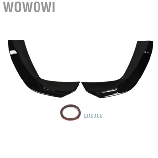 Wowowi Rear Bumper Lip Diffuser Simple Replacement Glossy Black Durable for A‑Class W177 A35 AMG‑Line Sedan