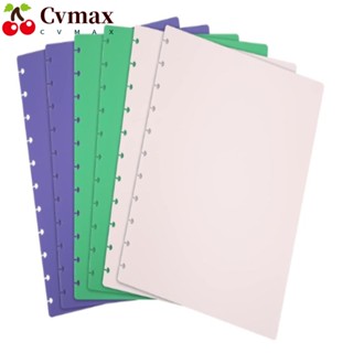 Cvmax ตัวแบ่งเอกสาร 11 ห่วง 3 สี 6 ชิ้น สําหรับตกแต่งสมุดโน้ตบุ๊ก สํานักงาน