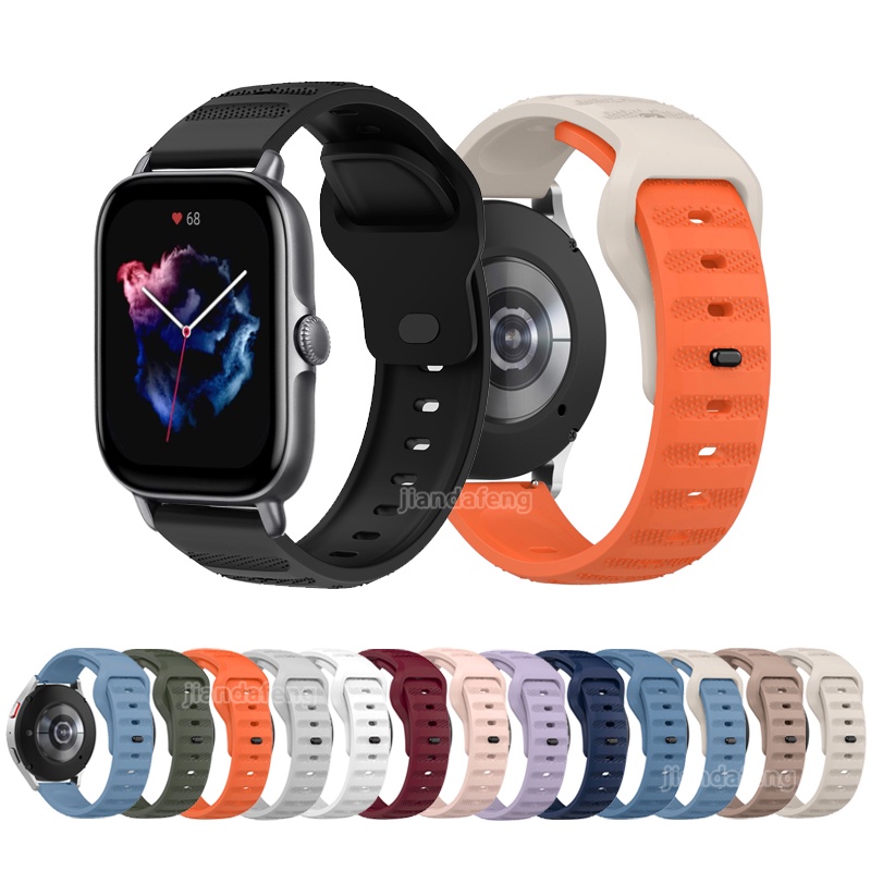 สายนาฬิกาข้อมือซิลิโคน แนวสปอร์ต แบบเปลี่ยน สําหรับ Huami Amazfit GTS4 Mini GTS 3 2 E GTR Mini