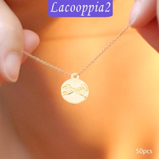 [Lacooppia2] ชุดจี้สร้อยคอ เข็มกลัด โลหะผสมสังกะสี สไตล์เรโทร สําหรับทําเครื่องประดับ พวงกุญแจ DIY 50 ชิ้น