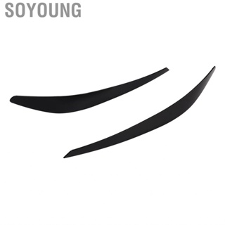 Soyoung Headlight Eye Lid Decoration Long Lifespan Tough Eyebrow Protector Sturdy Easy To Install for Car