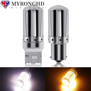 Myronghd ไฟตัดหมอก Hi Low Kit Beam Signal Lights 1156 7440 COB Super Bright สําหรับรถยนต์ 2 ชิ้น ต่อชุด