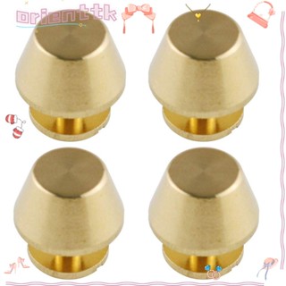 Orienttk สกรูทองเหลือง 12 มม. สีทอง สําหรับกระเป๋าถือ 10 ชุด