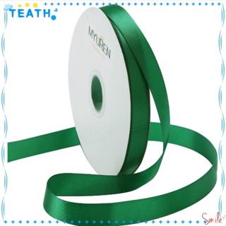 Teath ริบบิ้นผ้าซาติน โพลีเอสเตอร์ สีเขียวมรกต 5/8 นิ้ว 50 หลา สําหรับตกแต่งปาร์ตี้