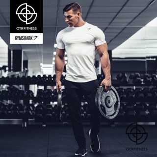 พร้อมส่ง เสื้อยืดแขนสั้น ผ้าฝ้ายแท้ พิมพ์ลาย GYMSHARK CRITICAL สําหรับผู้ชาย ใส่เล่นกีฬา ฟิตเนส
