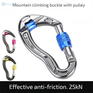 ปีนเขากลางแจ้ง Master Lock Hook ปีนเขาหัวเข็มขัดสวมใส่เชือก Fire Master Lock Carabiner Hook TH