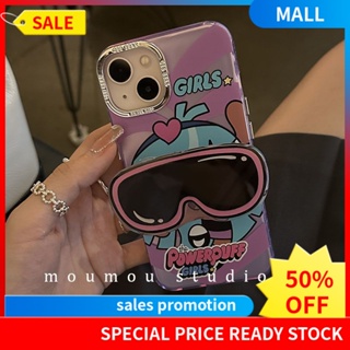 เคสโทรศัพท์มือถือ ลายการ์ตูนแว่นกันแดด Powerpuff Girls น่ารัก สําหรับ Iphone Apple 14promax 13 11promax 12 14promax 13 12 11