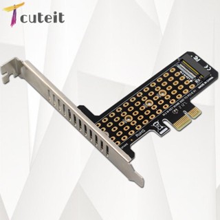 Tcuteit การ์ดแปลง M.2 NVME เป็น PCIe4.0 X1 สําหรับ M Key M.2 NVME SSD 2230 2242 2260 2280