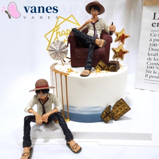 Vanes1 โมเดลตุ๊กตา Monkey D Luffy PVC พร้อมโซฟา ของเล่นสําหรับเด็ก