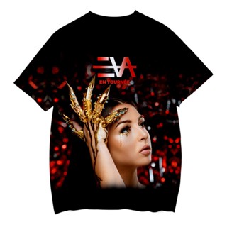 เสื้อยืด พิมพ์ลายนักร้องฝรั่งเศส Eva Queen สไตล์ฮาราจูกุ 2022