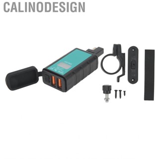 Calinodesign Motorcycle  Adapter Electric Bicycle Charging SAE Plug to USB Dual QC3.0 Port IP66