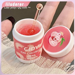 Ciov Strawberry CONE Lip Balm Ice Cream Cones Lip Mask Fruity ไม่มีสีลิปสติก Moisturize Hydrating Lip Repair 3pcs HO