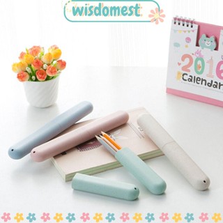 Wisdomest กล่องเก็บแปรงสีฟัน ดินสอ กันฝุ่น สําหรับเดินทาง