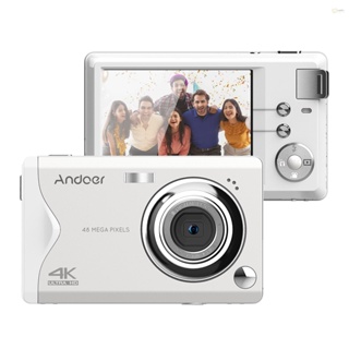 Andoer-2 4K Ultra HD Digital Camera - 48MP, 16X Zoom, Face Detection, and Hand Strap Included