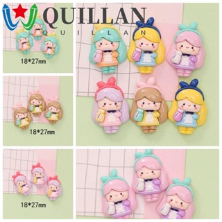 Quillan เครื่องประดับผมเรซิ่น แฮนด์เมด เป็นมิตรกับสิ่งแวดล้อม ขนาดเล็ก สําหรับเด็กผู้หญิง 10 ชิ้น