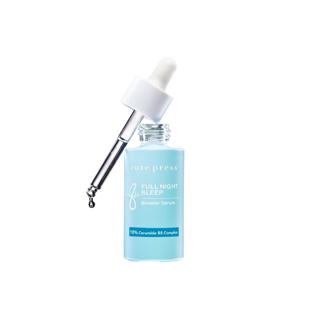 CUTE PRESS 8HR FULL NIGHT SLEEP BOOSTER SERUM (75313) : cutepress คิวเพลส บูสเตอร์ เซรั่ม x 1 ชิ้น N