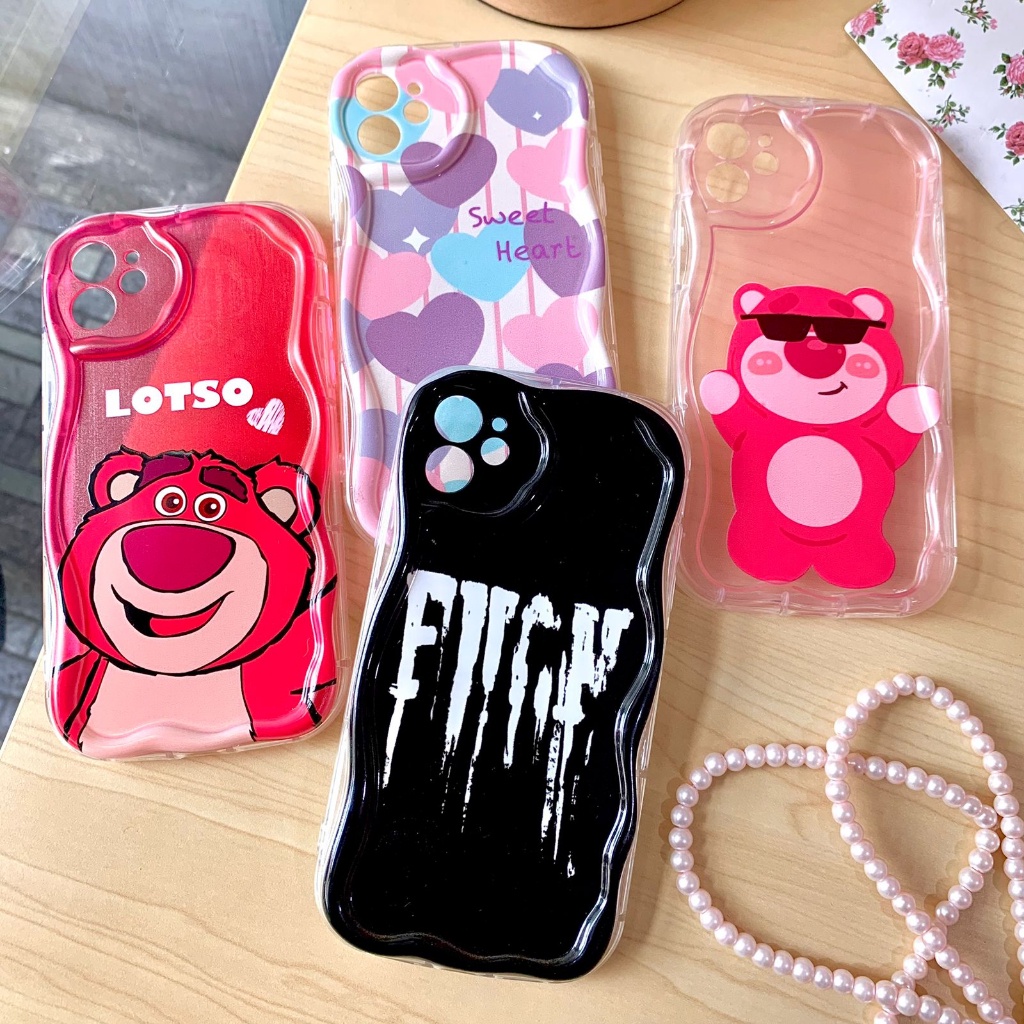 3D Curly case oppo a60 a96 5g a38 a78 a58 4g f9 a5s a76 a96 4g a57 2022 f11 reno 11f 4 4f 5f 5f 5f 5