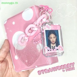 Monnygo จี้อะคริลิค รูปหัวใจน่ารัก ขนาด 1 นิ้ว สําหรับใส่โฟโต้การ์ด เครื่องเขียน บัตร รูปภาพ กระเป๋านักเรียน