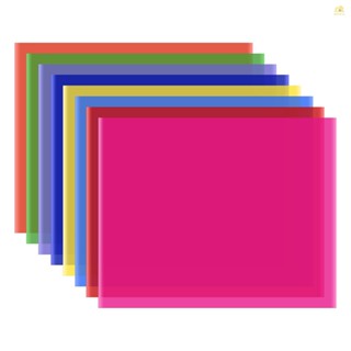Banana_pie แผ่นกรองแสงเจล PET แบบใส ขนาด 50 * 40 ซม. 20 * 16 นิ้ว 8 สี ต่อชุด สําหรับไฟ LED