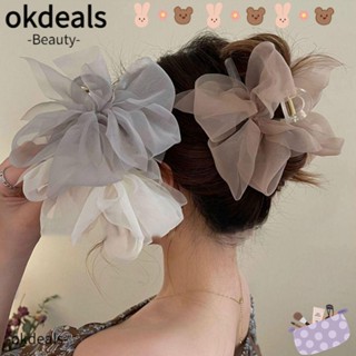 OKDEALS กิ๊บติดผมหางม้า แบบถักเปีย หรูหรา สําหรับผู้หญิง