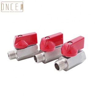 【ONCEMOREAGAIN】1/4\" 3/8\" 1/2\"Red Ball Valve Carbon steel Ball Valve Male to Female