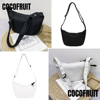 Cocofruit กระเป๋าสะพายไหล่ ผ้าแคนวาส ทรงเมสเซนเจอร์ เรียบง่าย เข้ากับทุกการแต่งกาย