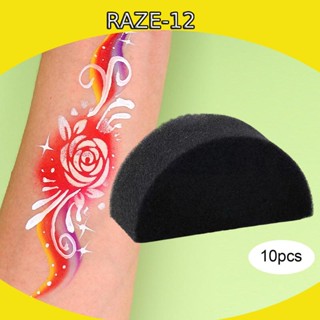 [Raze12] ฟองน้ําวาดภาพระบายสีร่างกาย มืออาชีพ สําหรับเด็ก 10 ชิ้น