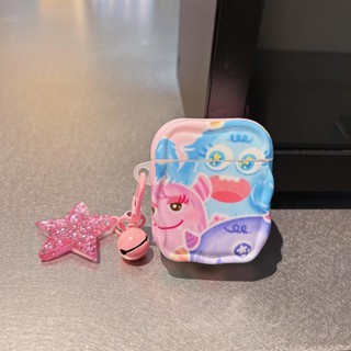 เคสหูฟังบลูทูธไร้สาย TPU นิ่ม แบบใส ลายการ์ตูนมอนสเตอร์ พร้อมจี้ สําหรับ Airpods 1 2 3 Pro2