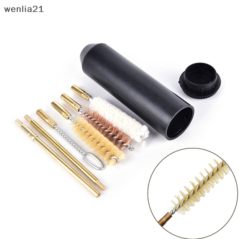 [wenlia21] 7 ชิ้น/เซ็ต Pro ชุดทําความสะอาดแบบพกพา Hand Rod แปรงเครื่องมือทําความสะอาดสําหรับ s Boutique