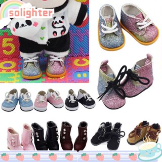 Solighter 20 cm. 24 style fashion leather boots for dolls.