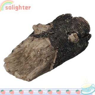 SOLIGHTER กล่องเก็บกุญแจ เรซิ่น สีเหลืองอ่อน สําหรับซ่อนกุญแจ เครื่องประดับ ตกแต่งสวน