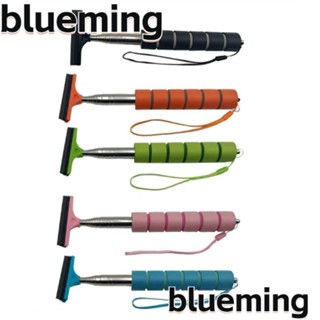 Blueming2 แปรงปัดน้ําฝน กระจกมองหลังรถยนต์ สเตนเลส พับเก็บได้ แปรงทําความสะอาดหน้าต่าง แบบพกพา หัวแปรงหลายชั้น ที่จับกระจกมองหลัง ที่ปาดน้ําทําความสะอาดอัตโนมัติ