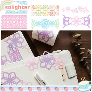 Solighter เทปสติกเกอร์ สําหรับตกแต่งสมุดภาพ วรรณกรรม DIY 2 ม้วน