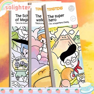 Solighter ที่คั่นหนังสือ ระบายสี ลายกราฟฟิตี้ DIY สําหรับเด็ก