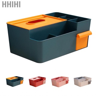 Hhihi Tissue Box Holder Multi Functional Creativity Cover Coffee Table Paper  Storage for Home