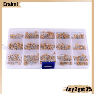 Eralml ชุดตัวเก็บประจุเซรามิก 15 ค่า 10pF-100nF 450 ชิ้น (บรรจุกล่อง)