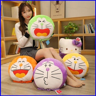 Gp1 หมอนตุ๊กตานุ่ม รูปการ์ตูน Sanrio HelloKitty Doraemon อบอุ่น สําหรับตกแต่งบ้าน โซฟา