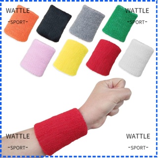 Wattle สายรัดข้อมือ ผ้าฝ้ายโพลีเอสเตอร์ 10 สี สําหรับเล่นบาสเก็ตบอล 5 ชิ้น