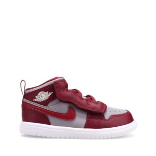 Jordan 1 mid alt TD ของแท้ 100% รองเท้าผ้าใบ สําหรับเด็ก