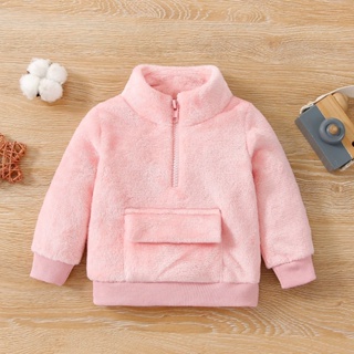 Childrens velvet coat, new winter warm baby clothes, girls Korean woolen blouses, boys long sleeves.