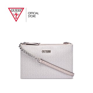 GUESS กระเป๋าสะพายผู้หญิง รุ่น SV872976 MCCLAIN MINI  DBL ZIP CROSSBODY สีชมพู