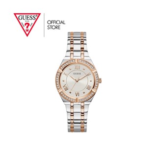 GUESS นาฬิกาข้อมือผู้หญิง รุ่น COSMO GW0033L9 สีเงิน,โรสโกลด์